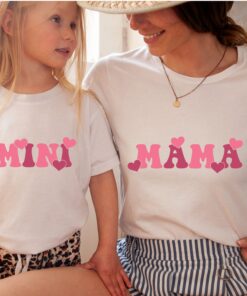 mama and mini shirt set for mothers day cute mama valentine shirt best mom ever gift for new mom and mama life oagdn