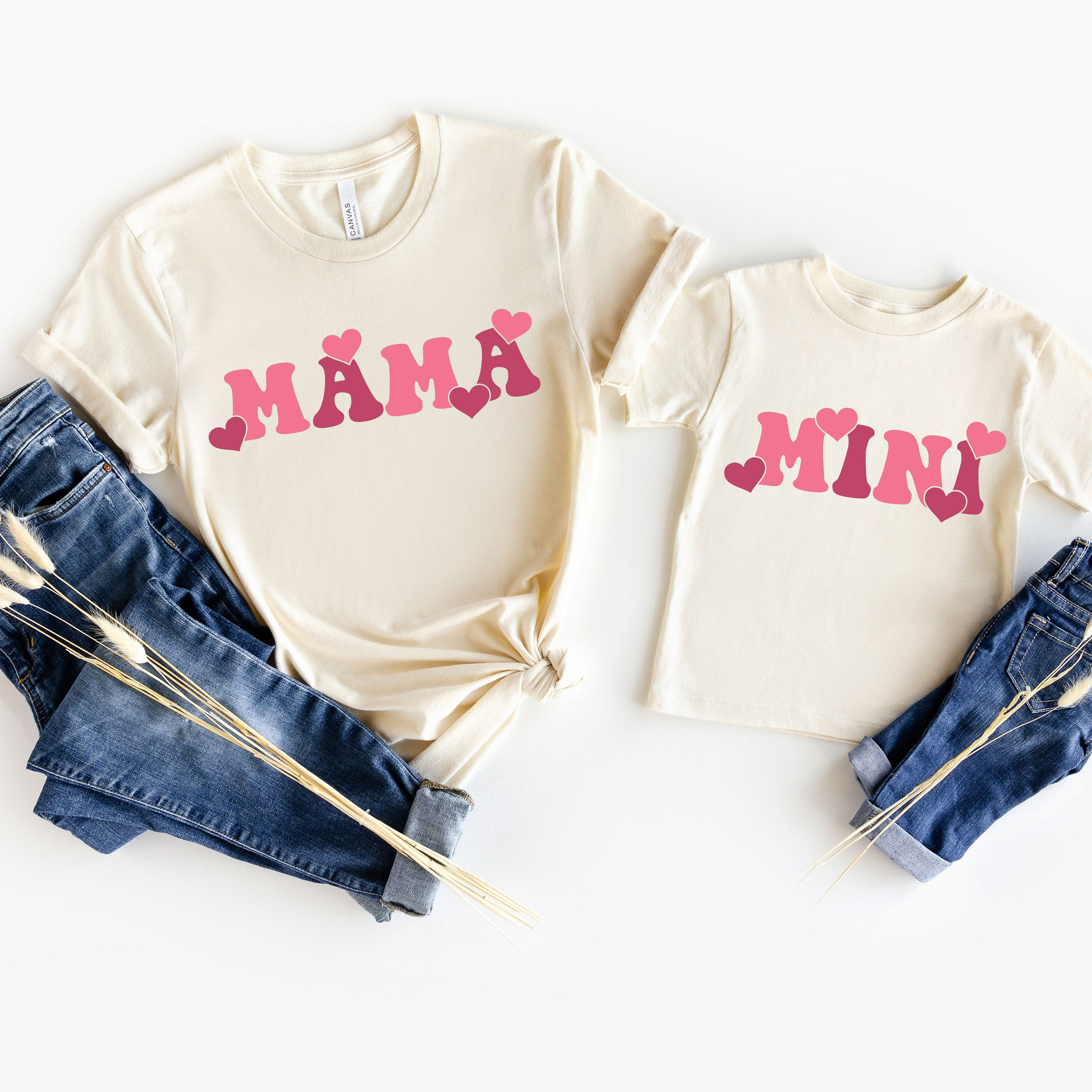 mama and mini shirt set for mothers day cute mama valentine shirt best mom ever gift for new mom and mama life rlemg scaled