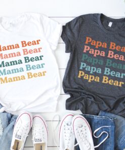 mama bear papa bear baby bear matching shirts for family outfits mommy and me pregnancy tee baby romper set mxo27