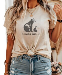 mama bear shirt for moms cute mom life shirt best mothers day gift new mom t shirt with bear and cubs design p91m2