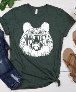 mama bear shirt for mothers day pregnancy announcement cute mom to be t shirt animal lover gift for moms hnfay