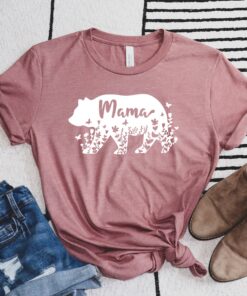 mama bear shirt for nature lovers funny mom t shirt unique gift for mom perfect mama bear and papa bear set jtgmr