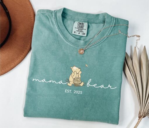 mama bear shirt personalized for new moms vintage mama est shirt mothers day gift cute mom t shirt kzvuy
