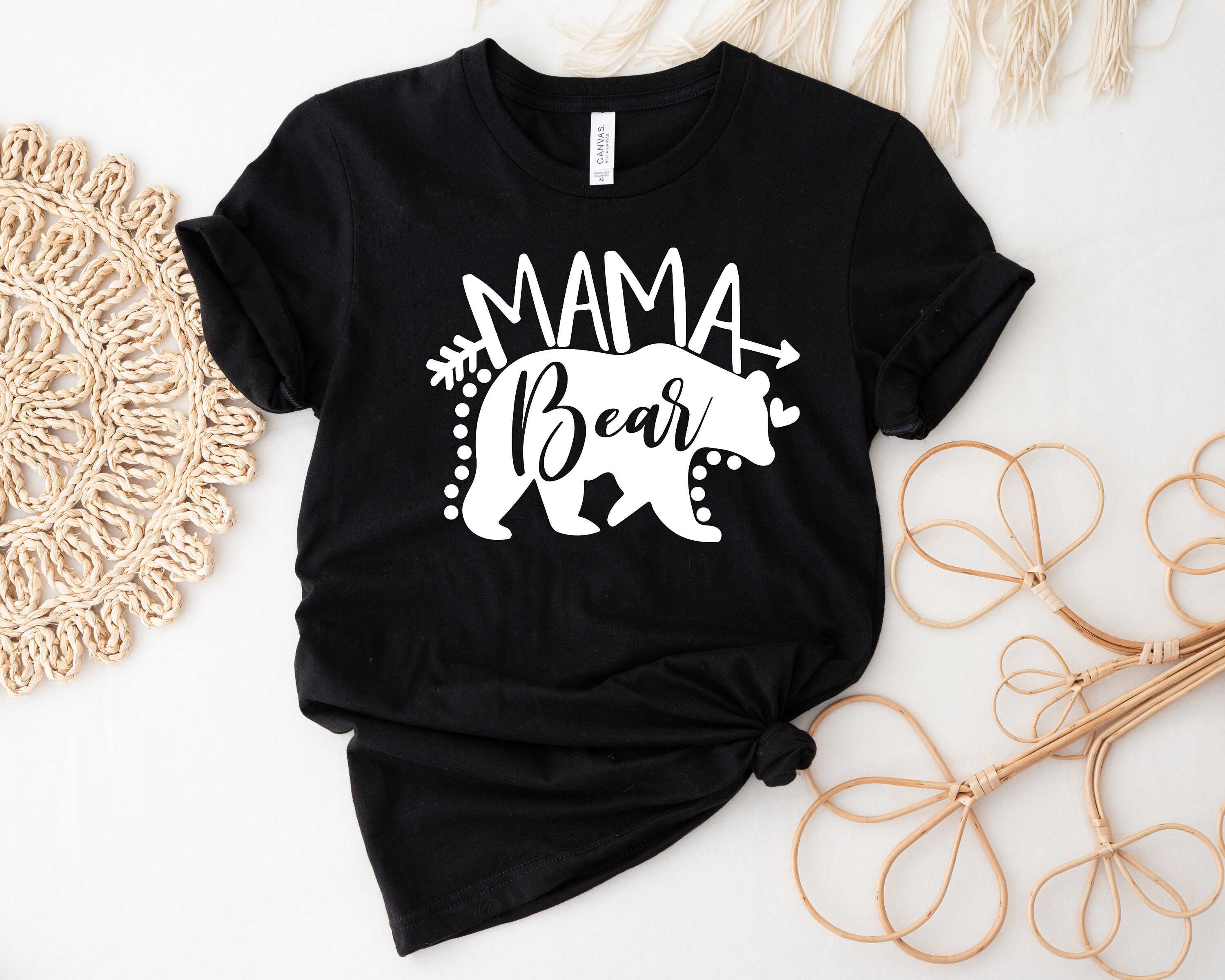 mama bear shirt with baby bear design for mothers day cute mom life shirts family matching outfits new mom gift gxfko scaled