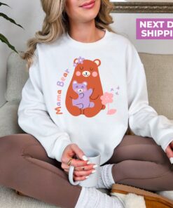 mama bear sweatshirt cute mom life shirt for new moms perfect for mothers day baby shower gifts and everyday wear xzryp