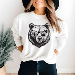 mama bear sweatshirt mom life crewneck retro t shirt for new moms baby shower gift cute mom shirt 7tarj