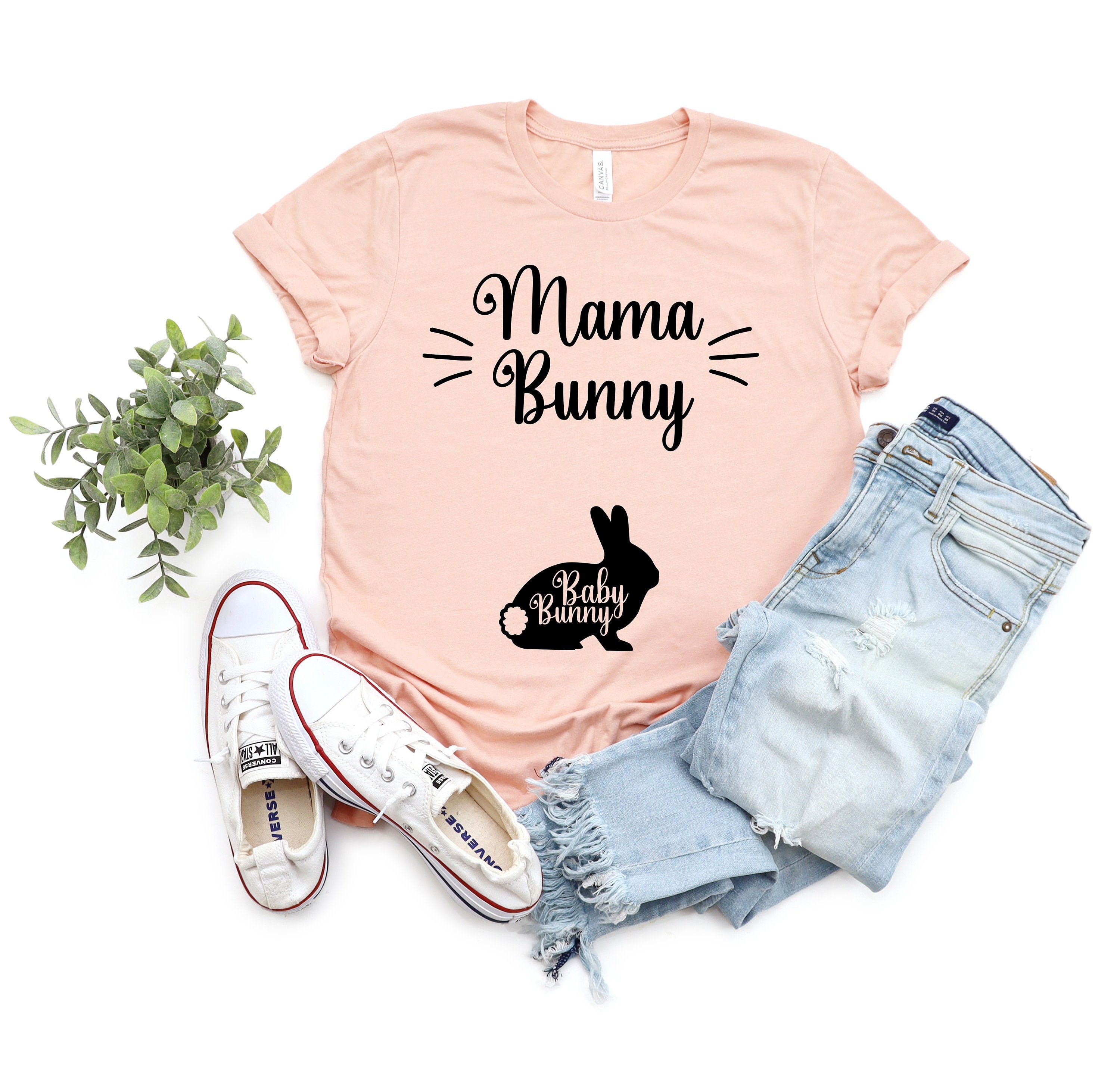 mama bunny pregnancy reveal shirt for expecting moms easter t shirt cute mama bunny design baby bunny top ha9fi scaled