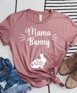 mama bunny pregnancy reveal shirt for expecting moms easter t shirt cute mama bunny design baby bunny top xnj20