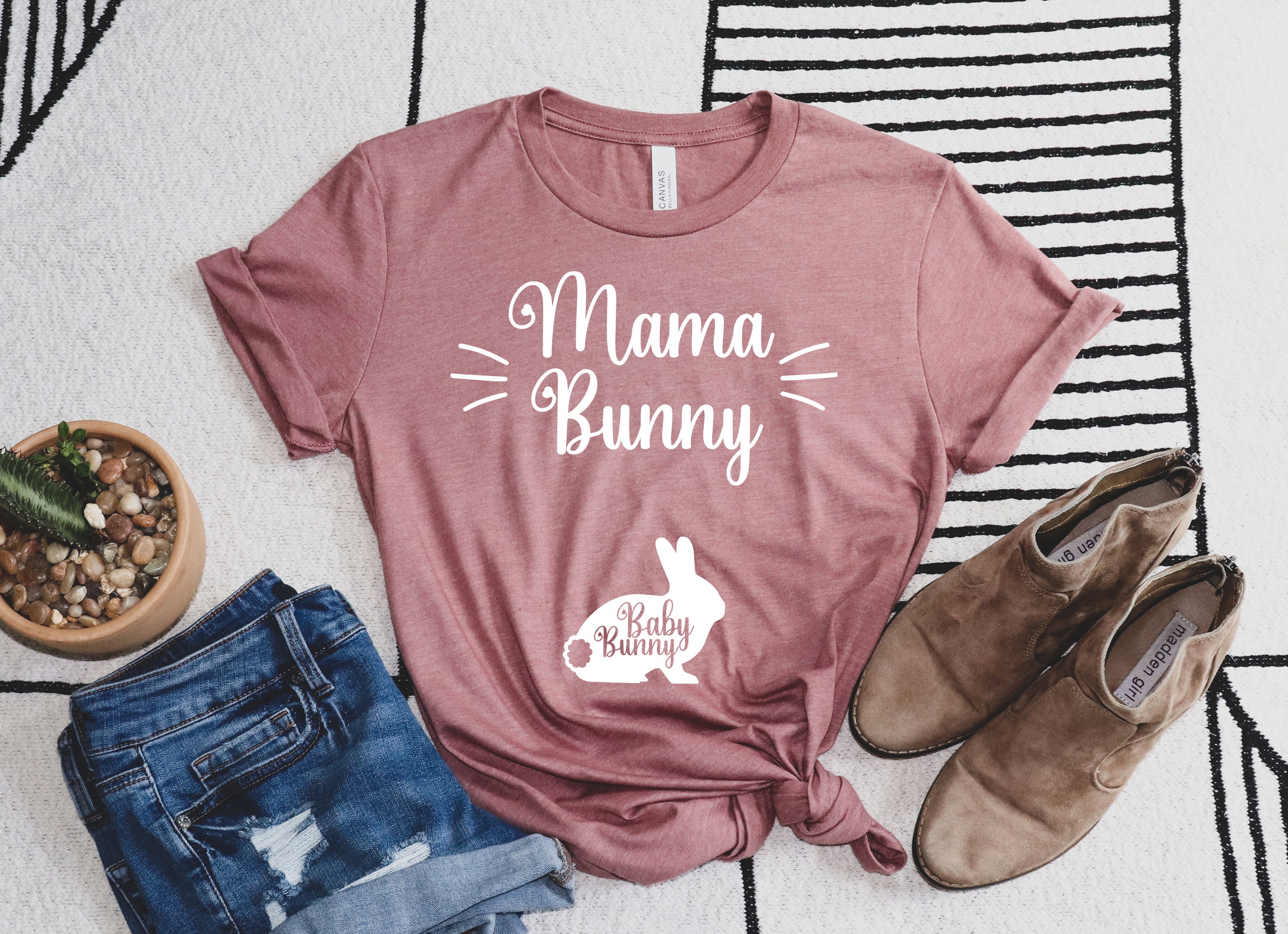 mama bunny pregnancy reveal shirt for expecting moms easter t shirt cute mama bunny design baby bunny top xnj20 scaled