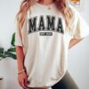 mama est 2024 shirt for new moms funny mom life tee pregnancy announcement mothers day gift cool mom varsity style ey9k5