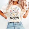 Mama Est 2024 T-Shirt Custom Gift for New Moms Cute Mama Shirt Mothers Day and Birthday Gifts for Moms