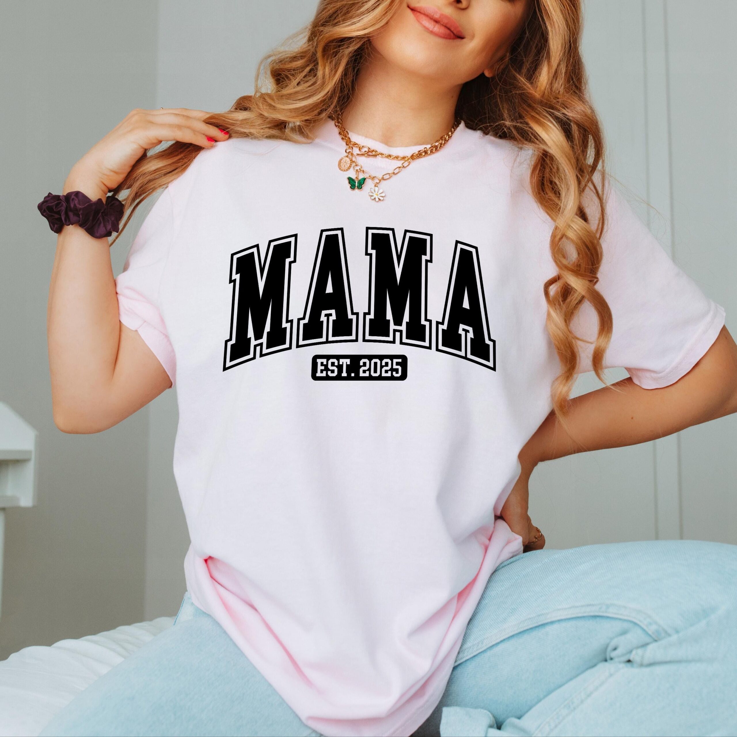 Mama Est 2025 Shirt for New Moms Oversized Comfort Colors T-Shirt Perfect for Mothers Day and Mama to Be Celebrations 2 mama est 2025 shirt for new moms oversized comfort colors t shirt perfect for mothers day and mama to be celebrations kp7bk scaled