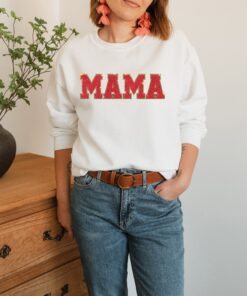 mama glitter sweatshirt with patch letters for new moms best mom ever shirt perfect for mothers day zmvc5