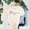 mama heart shirt for moms best mom shirt minimalist mom t shirt mothers day gift cute mommy crewneck mom birthday shirt lcyxh