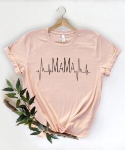 mama heartbeat shirt for mothers day best mom gift trendy long sleeve tee for moms and moms to be v1uxl