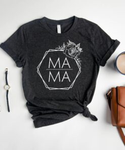 mama hexagon t shirt for mom life cute mothers day tee personalized gift for her rose squared design mtzw6