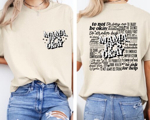 mama its okay shirt for moms funny motherhood t shirt best mothers day gift cute mom life shirt for women ljpko