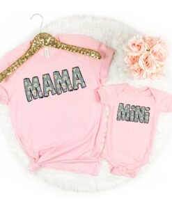 mama leopard shirt for mothers day matching mini leopard shirt and flower mama t shirt for mamas girl fblo1