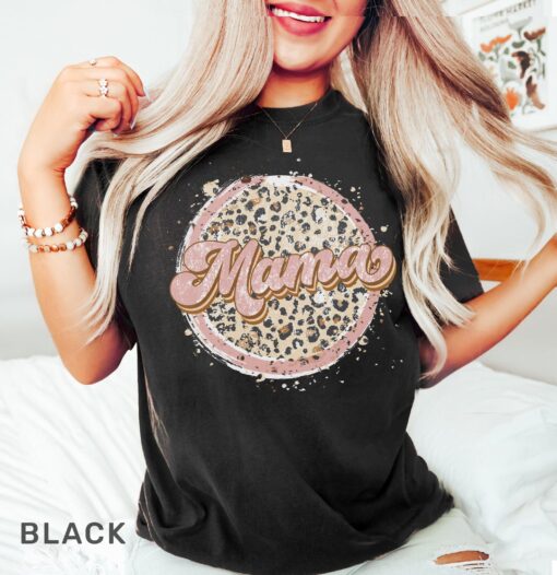 mama leopard t shirt for mom life best mom ever shirt cute mothers day gift funny mom shirt vintage style tee t1frc