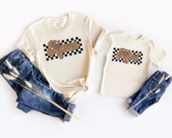 mama mini checkered shirt matching mama and me family shirts retro style mom life t shirt perfect for mothers day n9q9x