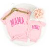 mama mini matching set for mother daughter shirts cute baby and mama shirt new mom gift idea for baby shower jpc6n scaled