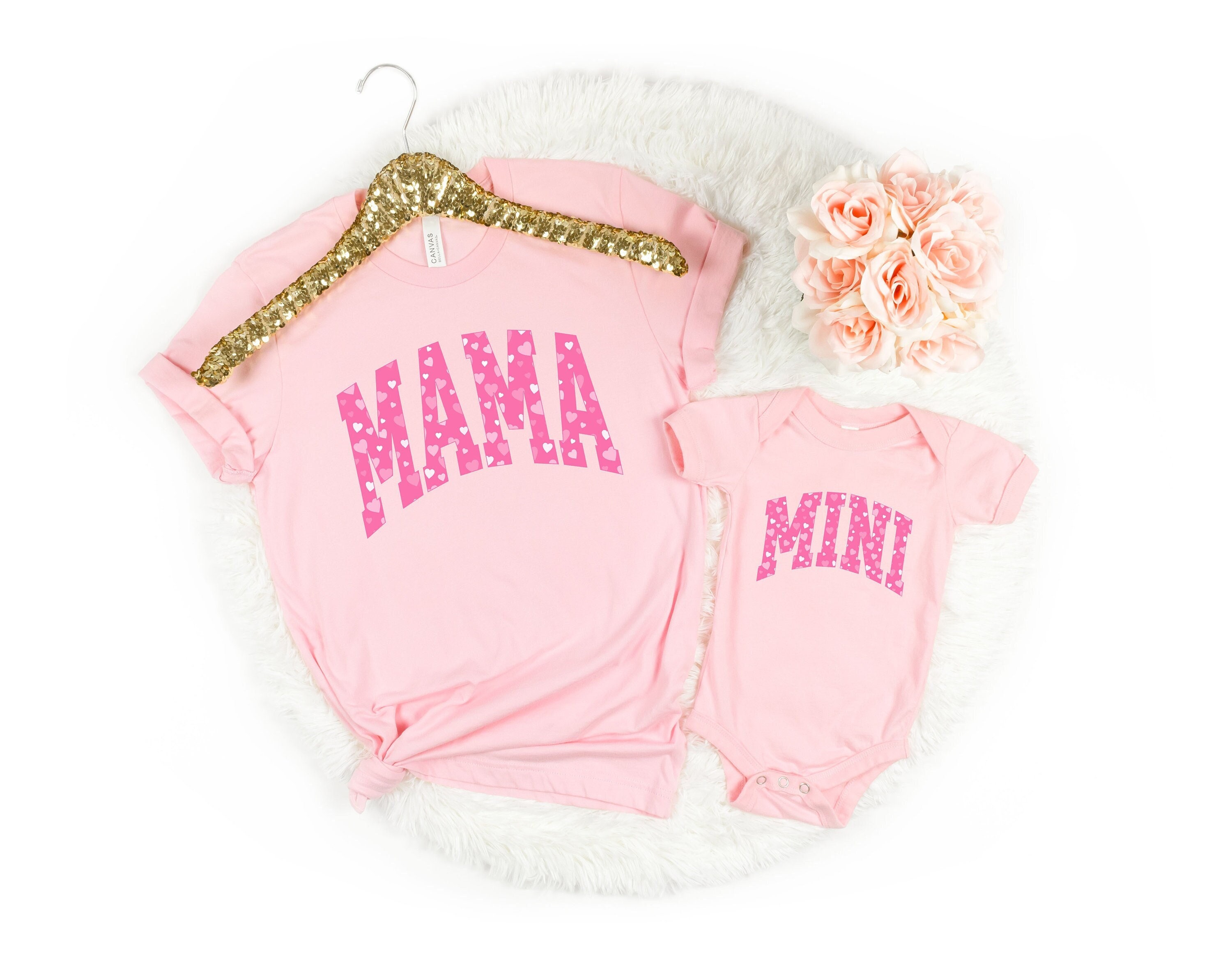 mama mini matching set for mother daughter shirts cute baby and mama shirt new mom gift idea for baby shower jpc6n scaled