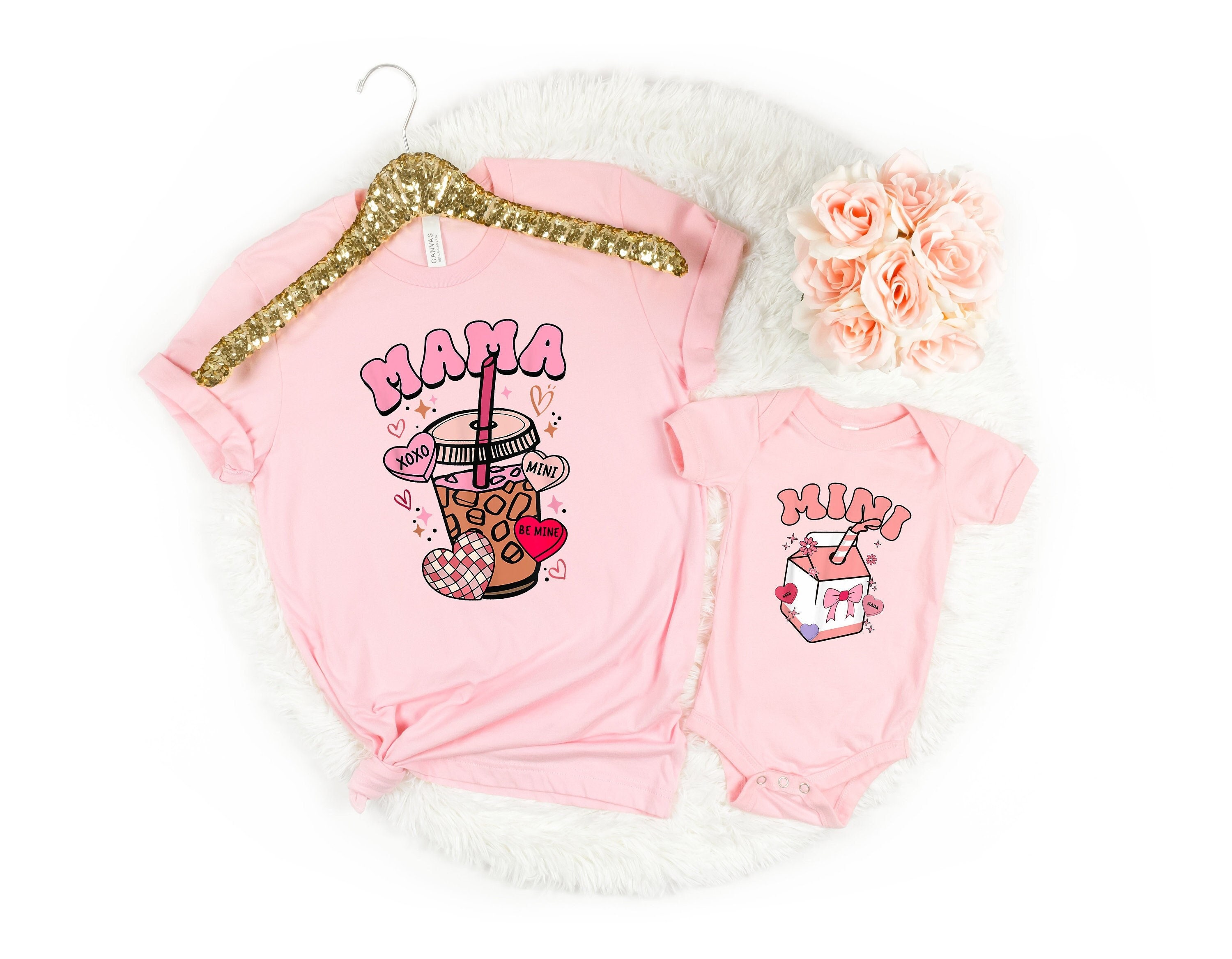 mama mini matching shirt for mom and daughter cute mother daughter outfits new mom shirt mama t shirt set rtetb scaled