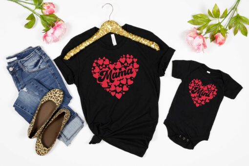 mama mini matching shirt for mom and daughter cute new mom shirt mother and daughter outfits mommy and me t shirt ow5qi scaled
