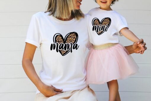mama mini matching shirt for valentines day rainbow mama and mini shirts cute mom life apparel for mothers day cypl8
