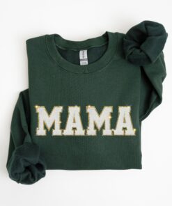 mama patch sweatshirt with embroidered design for mothers day cute mama to be hoodie white patch letter shirt rdax7