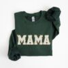 mama patch sweatshirt with embroidered design for mothers day cute mama to be hoodie white patch letter shirt rdax7 scaled