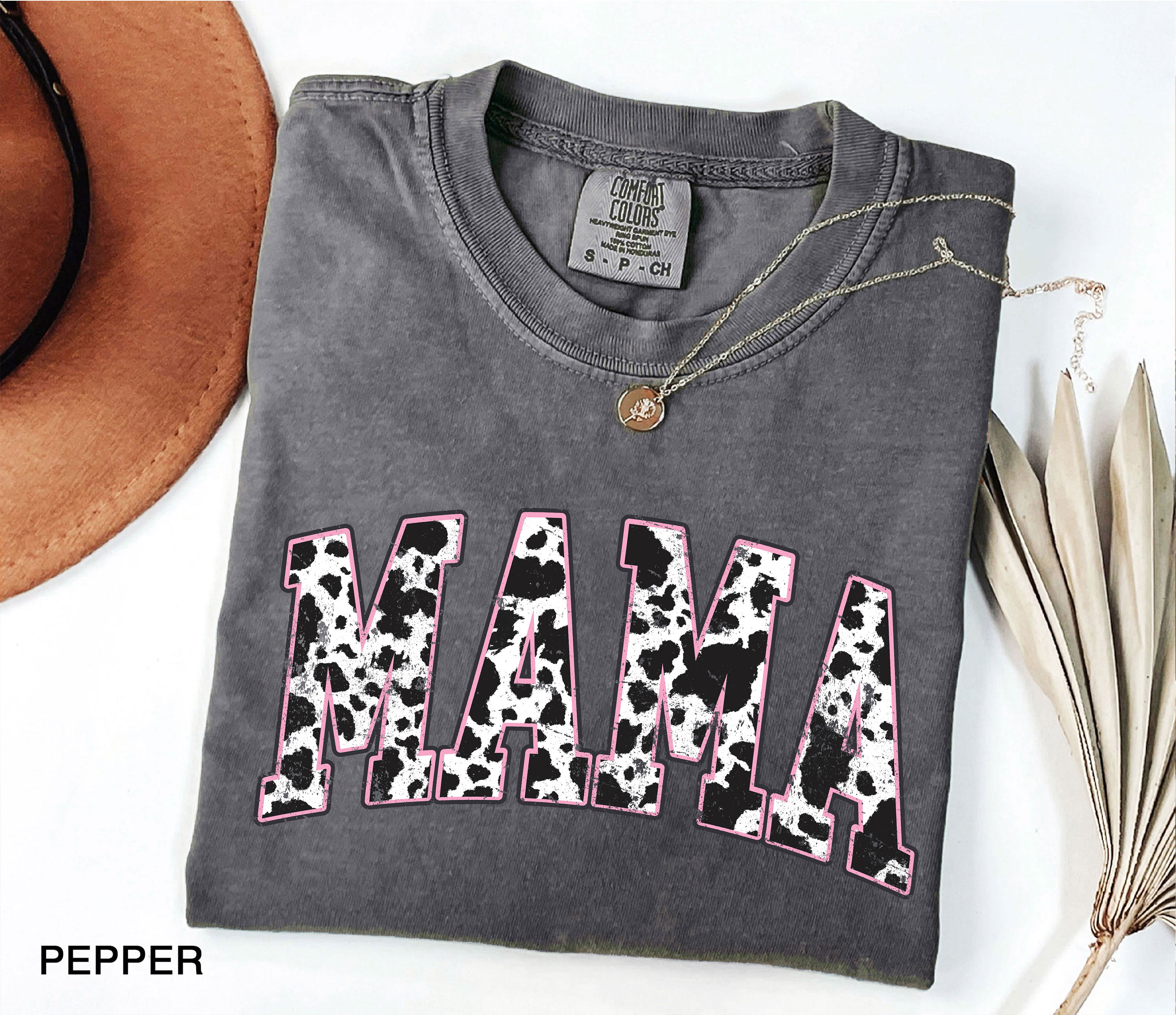 mama pink cow western t shirt for women retro varsity style cute mom life shirt ideal for mothers day gifts rgtth scaled