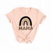 Mama Rainbow Shirt for Moms Trendy Mothers Day Gift Cute T-Shirt for New Moms Baby Announcement Future Mom Shirt