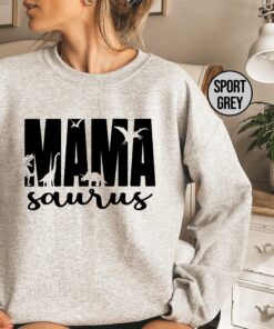 mama saurus sweatshirt for dinosaur lovers funny mom life shirt family outfit unique dinosaur mom gift m4huh