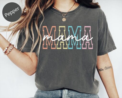 mama shirt for mothers day funny mom t shirt birthday gift personalized pregnancy announcement baby shower shirt
