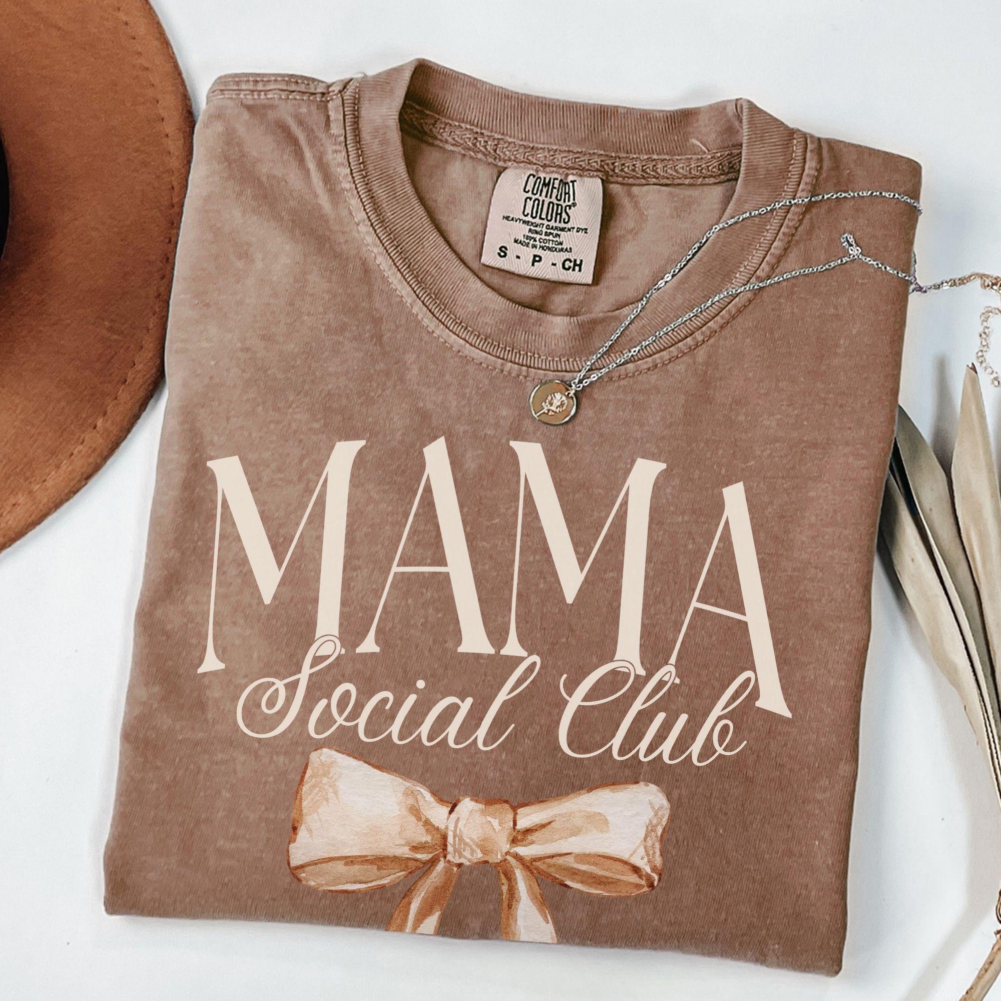 mama shirt with bow in comfort colors for mothers day cute mom shirt new mom gift baby shower gift