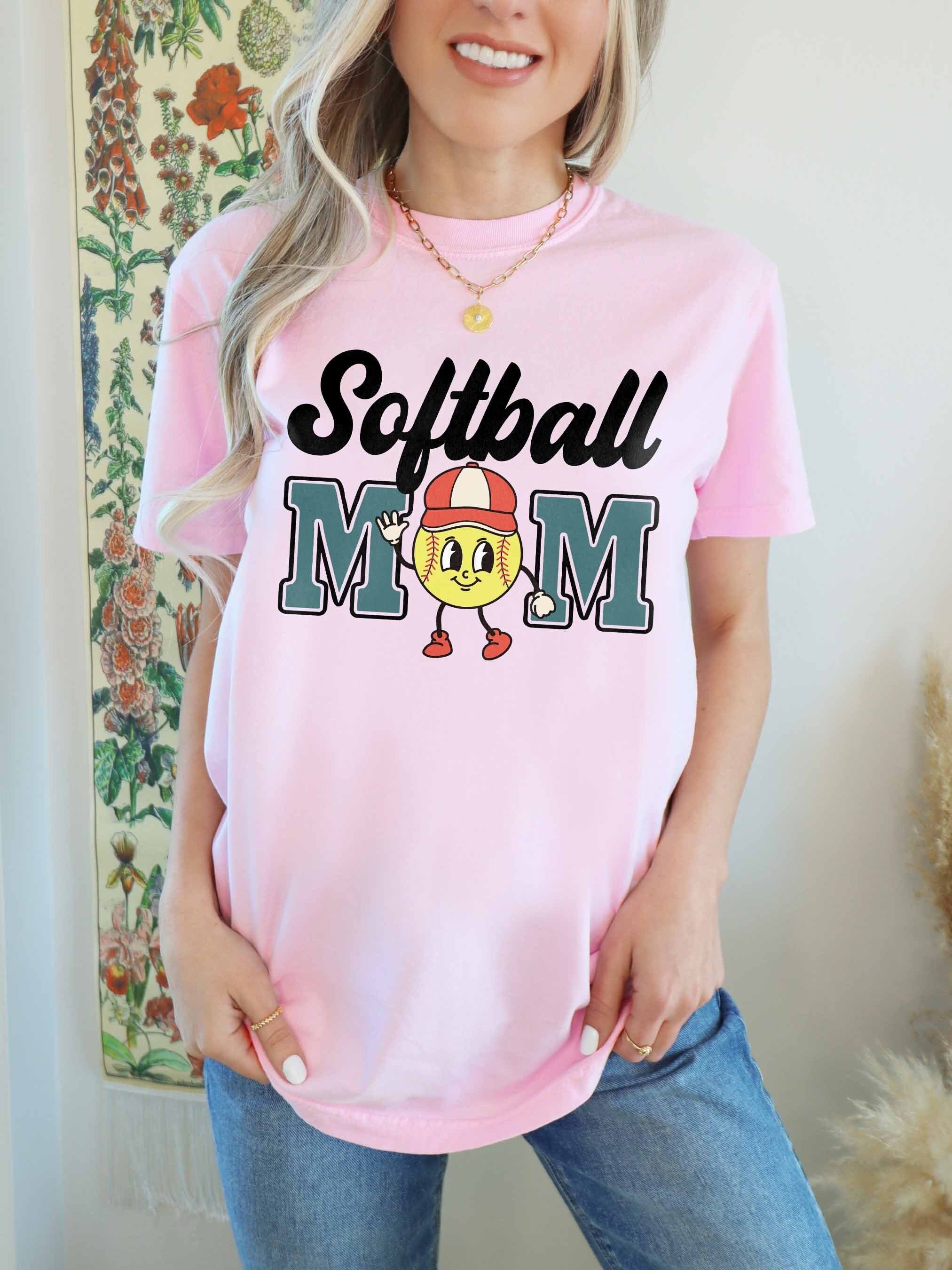 mama softball shirt for softball moms retro tee cute softball game shirt comfort colors perfect for softball season ndbqe scaled