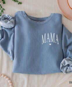 mama sweatshirt for mothers day cute mama crewneck sweatshirt perfect for new mom gift comfort colors shirt bdh1s