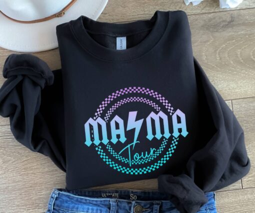 mama tour two sided sweatshirt funny mom shirt some days i rock it vintage mama life sweater for mothers day