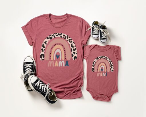 mama valentines shirt and mini matching rainbow shirt for mamas girl cute mom life outfits for valentines day dqsf2 scaled