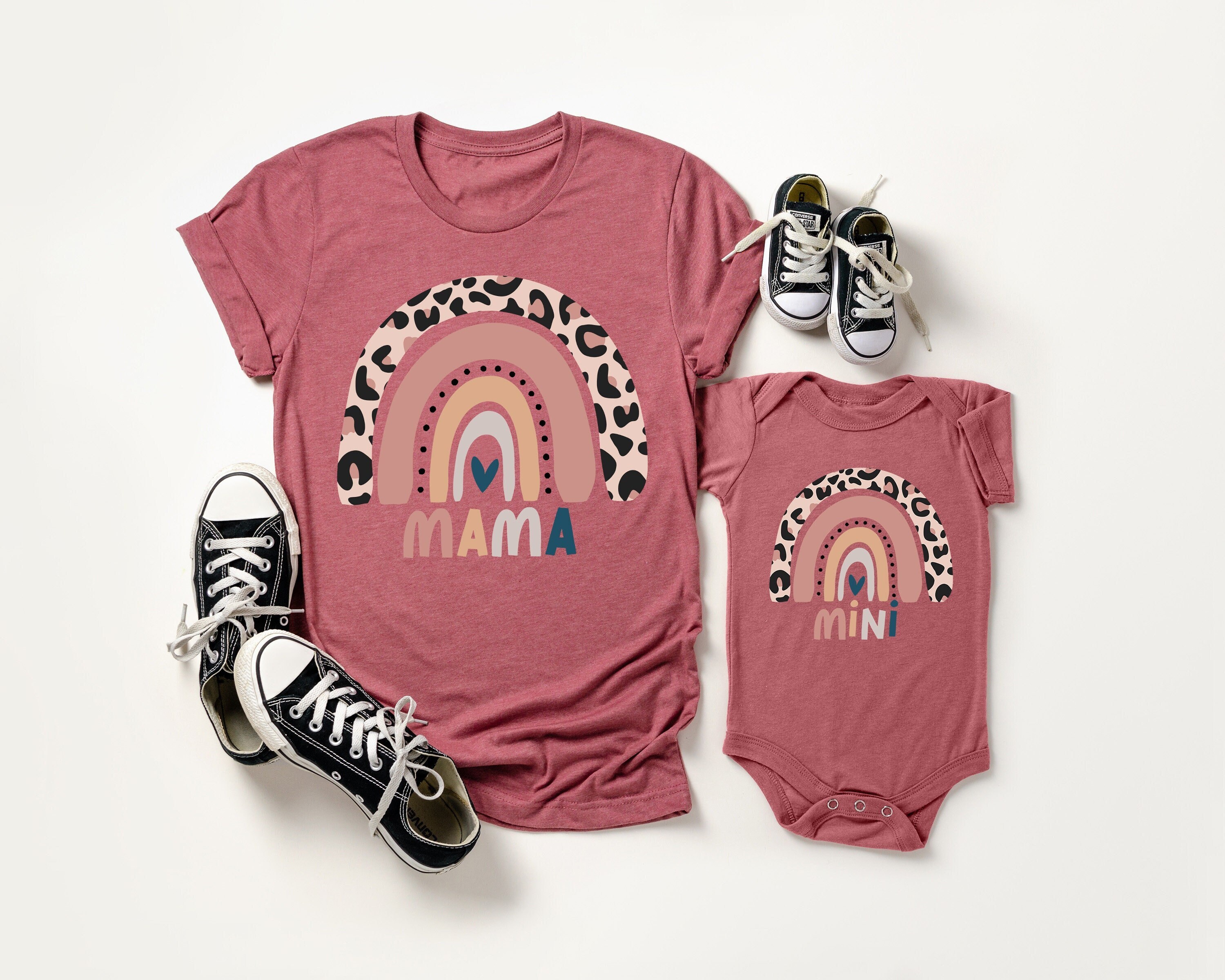 mama valentines shirt and mini matching rainbow shirt for mamas girl cute mom life outfits for valentines day dqsf2 scaled