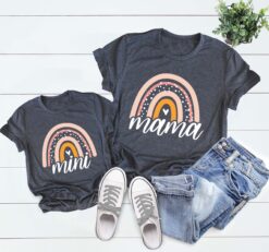 mama valentines shirt with rainbow design for mini me matching outfits cute mama and mini valentines shirts xnebi scaled