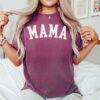 mama varsity t shirt for mom life funny mama tee mothers day shirt new mom gift pregnancy reveal t shirt zl9lz