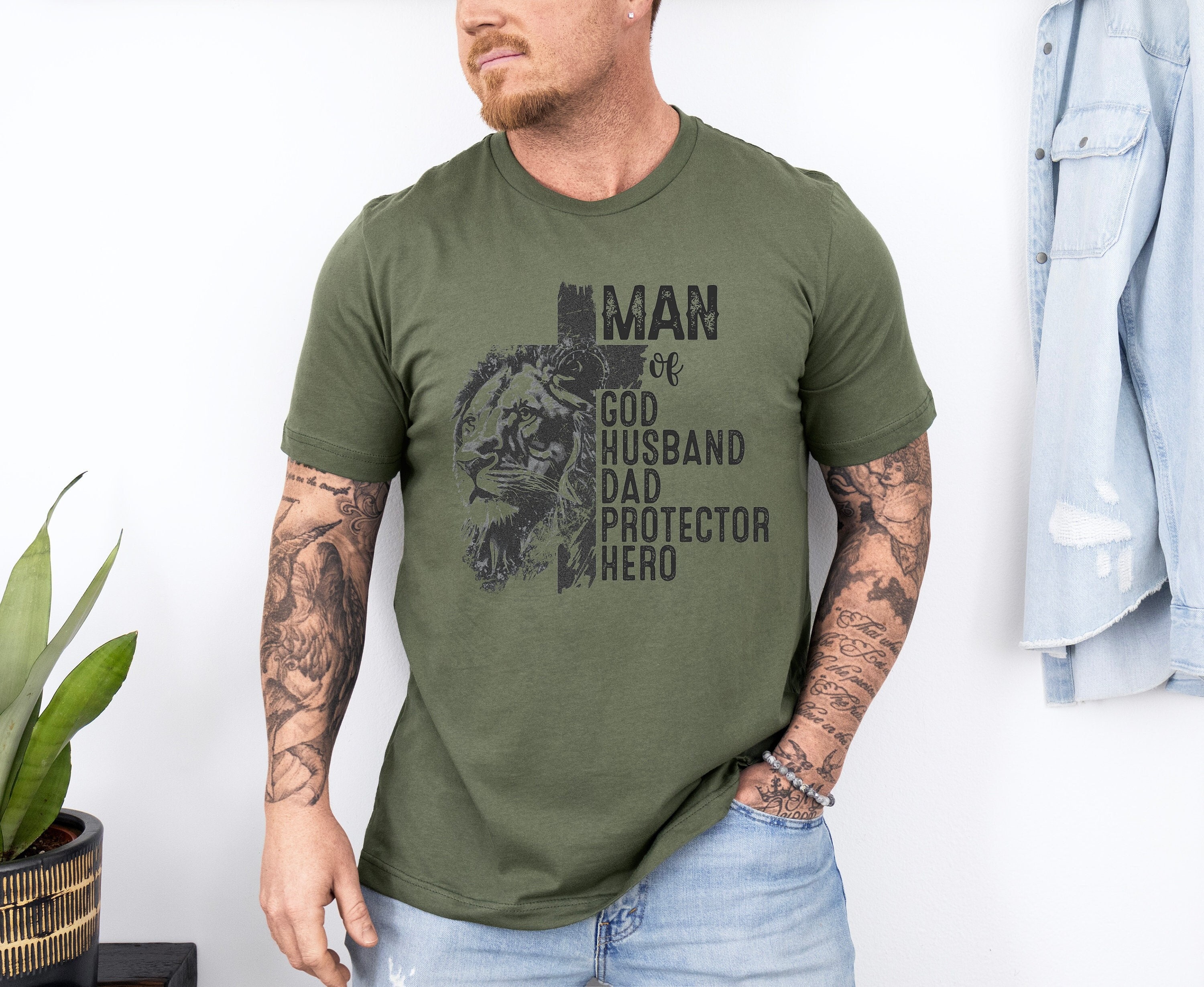 man of god shirt with christian quotes for fathers day retro tee for dad protector hero gifts tiifl scaled