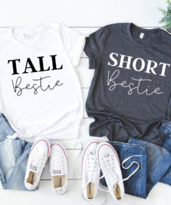 matching best friend t shirts for tall and short bffs cute besties tees unique friendship shirts for best friends j514m