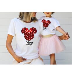 matching disney mom and mini mouse shirt for family fun disney t shirt for mother and daughter matching outfits kg4qz