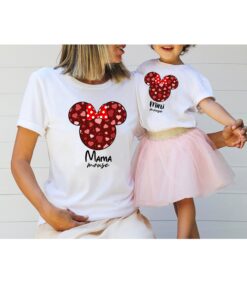 matching disney mom and mini mouse shirt for family fun disney t shirt for mother and daughter matching outfits kg4qz