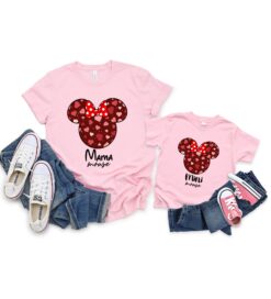 matching disney mom and mini mouse shirt for family fun disney t shirt for mother and daughter matching outfits qpdbc