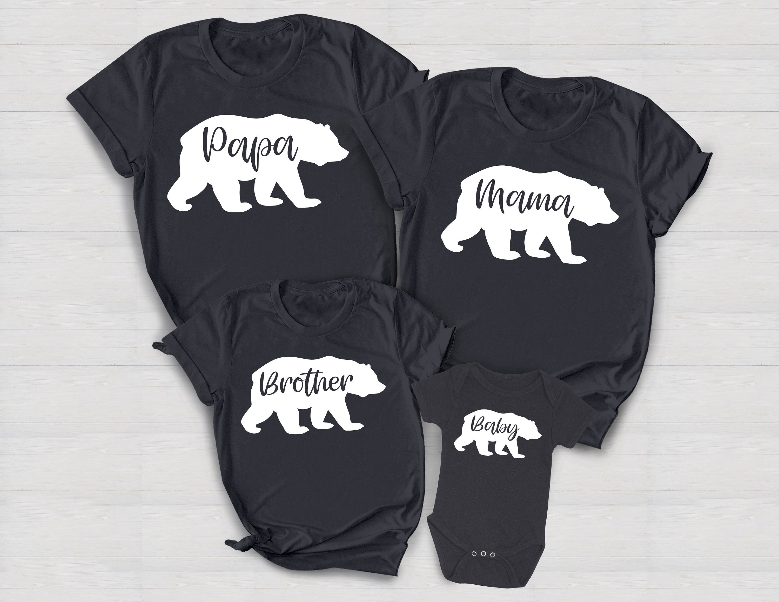 matching family bear shirts for papa bear mama bear baby bear cute family t shirts perfect for family outings zscub scaled