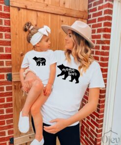 matching family bear shirts unisex t shirt baby mama papa bear tee for bear lover family gifts pisav